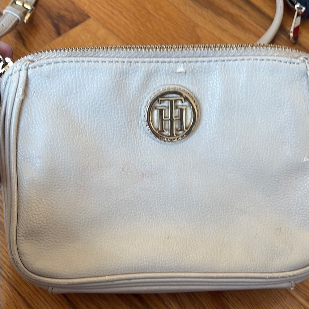 Tommy Hilfiger Cream Crossbody Bag